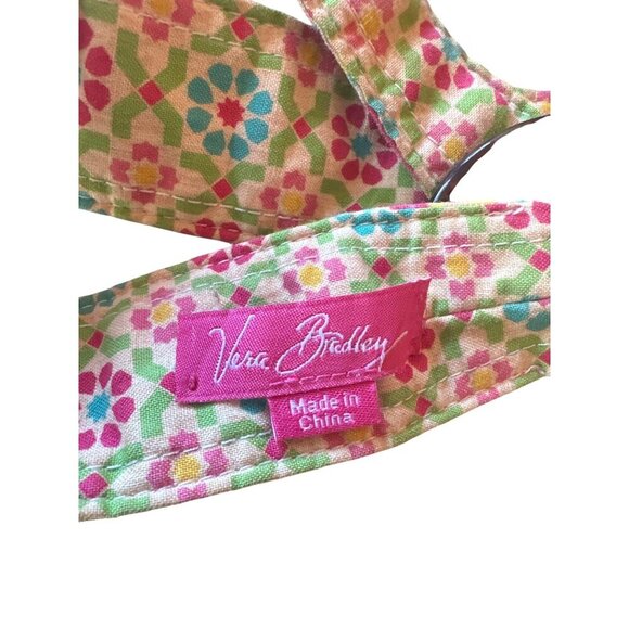 Vera Bradley Womens Multicolor Fabric Belt With Tortoise Shell Ring Buckle - Picture 3 of 3